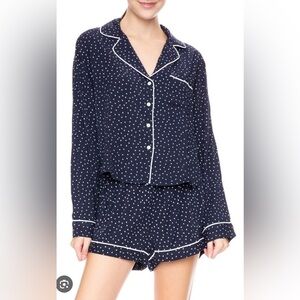 Rails Mini Heart PJ Set - Navy Mini Hearts